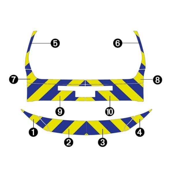 Kit Jaune-Bleu Partiel - PEUGEOT Rifter à Hayon (2024) – Image 2